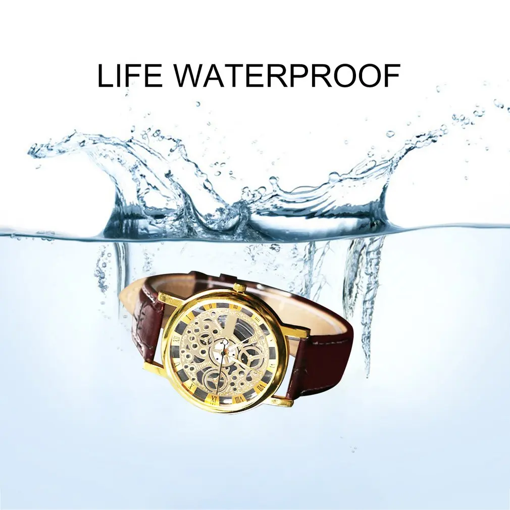 2018 горячая распродажа мужские часы из ПУ кожи Сплав Мужские модные нержавеющей