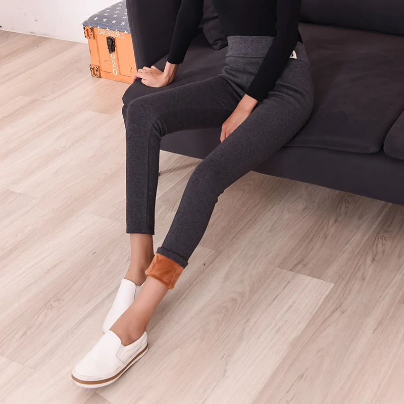 

Женские зимние штаны, леггинсы, Женские флисовые теплые брюки, утягивающие брюки, модные утепленные рождественские штаны с пиллингом, зима ...