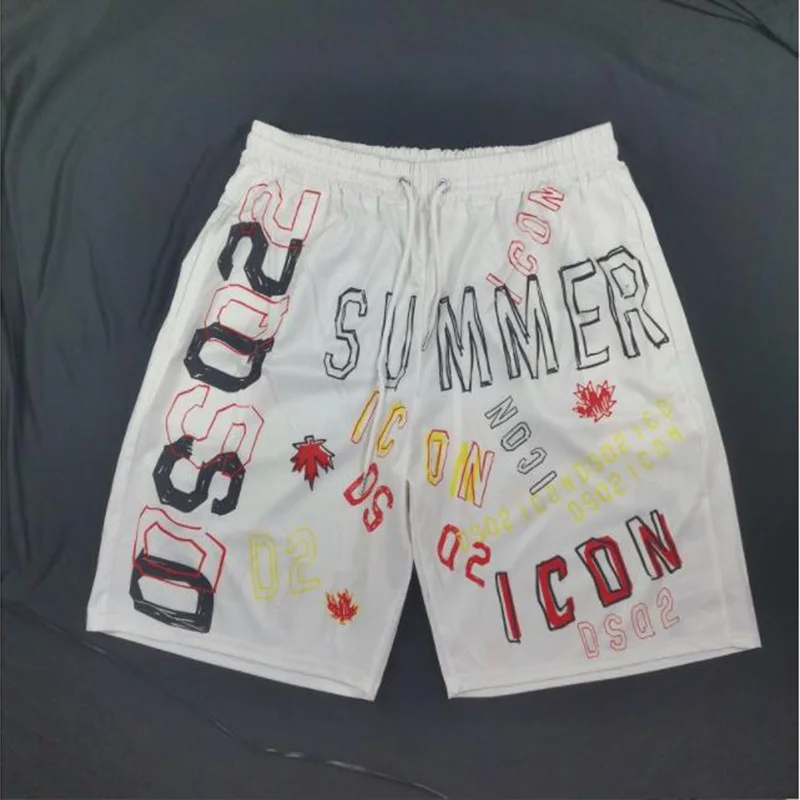 

DSQ2 2021 Men's New Summer Trend Fashion Casual 3D Printing Vacation Beach Shorts Outdoor Surfing Seaside Swimming Shorts