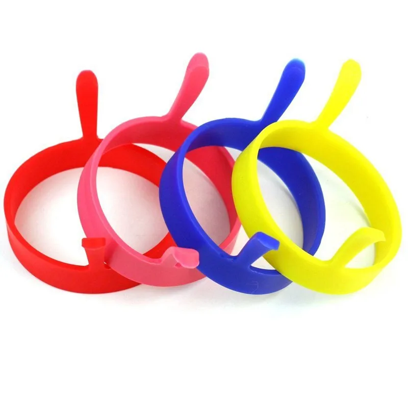 

Silicone Round Shape Ring Fry Egg Pancake Omelette High Frying Pan Cooking Mould Temperature For Kitchen Breakfast Resistan R4W3