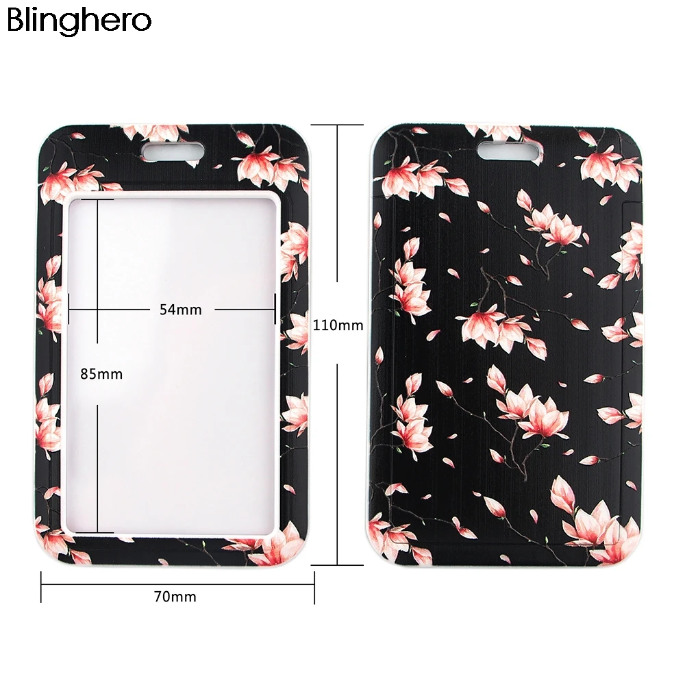 

20pcs/lot BH1295 Blinghero Cartoon ID Card Holder Name Tv Show Credit Card Holder Neck Strap Card ID Holders Identity Badge