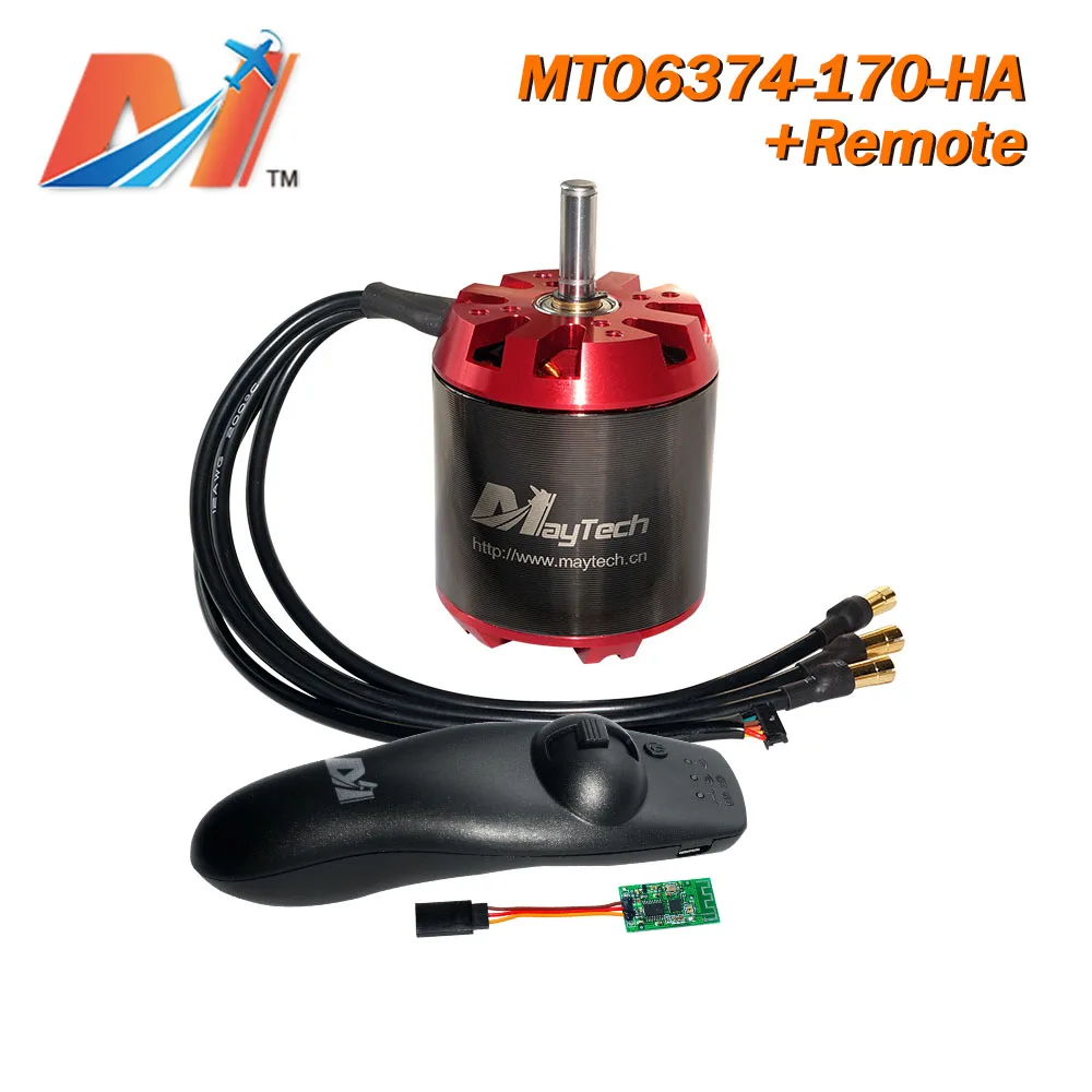 Maytech 2 шт. Электрический скейтборд мотор комплект 6374 170KV датчик двигателя и пульт