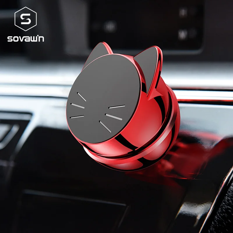 

Магнитный автомобильный держатель для телефона Lucky Cat для iphone Универсальный держатель для мобильного телефона Подставка 360 вращающееся кре...