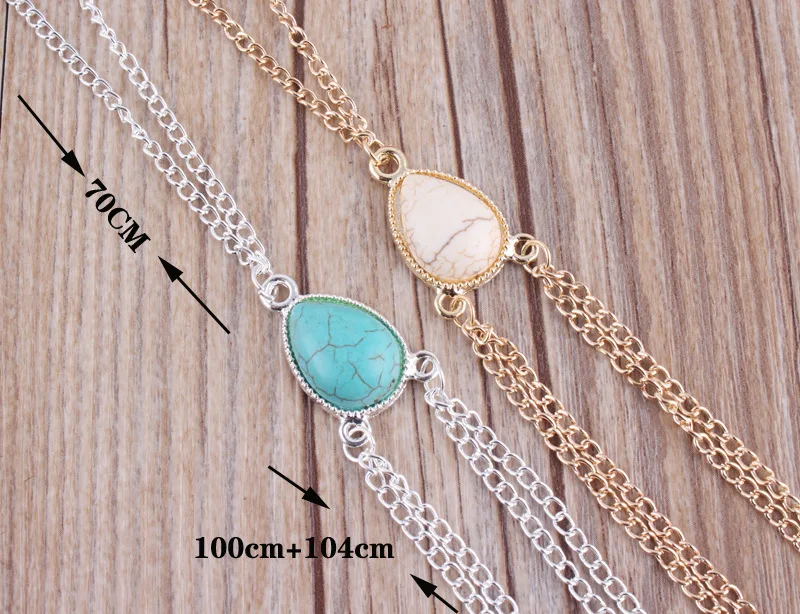 Fashion Ethnic Opal Sexy Harness Crossover Body Chain for Women Chest Gold Silver color Belly Waist Bikini Beach Jewelry |