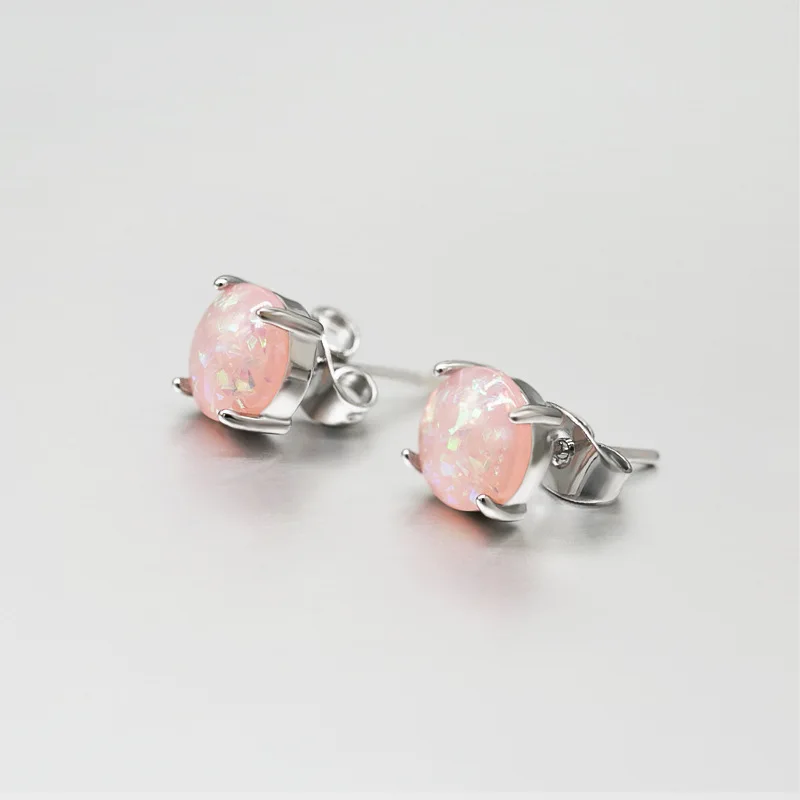 Huitan изящные серьги гвоздики с фотоэлементами корейские ювелирные изделия модные