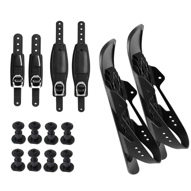 

Уличные регулируемые мини сани для катания сноуборда ботинки лыж Снег скейт обувь комбинировать Вэнь женские лыжные коньки регулируемые с...