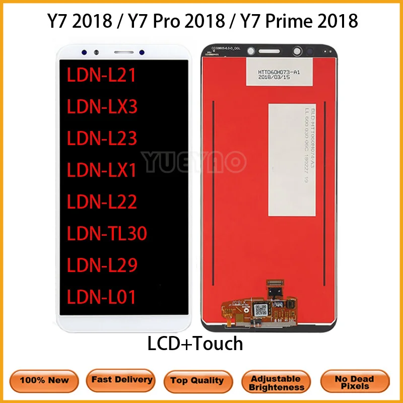 ЖК-дисплей для Huawei Y7 Prime 2018 сменный сенсорный экран Nova 2 Lite дисплей протестирован