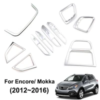 for buick encoreopelvauxhall mokka 2013 2014 2015 2016 chrome interior air vent switch panel cover trim decoration car styling