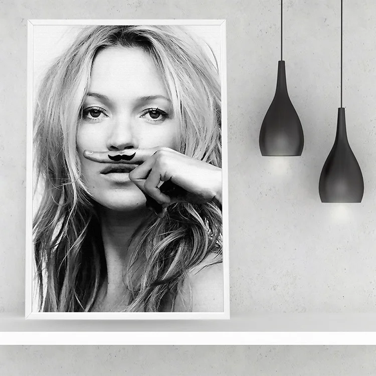 Постер Kate Moss Supermodel модный в скандинавском стиле минималистичный для спальни