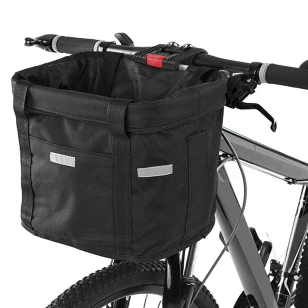 

Bicycle Front Basket Bag Waterproof Bicycle Handlebar Canvas Basket Pack Cycling Pannier Bicycle Accessories for Cycling Supplie