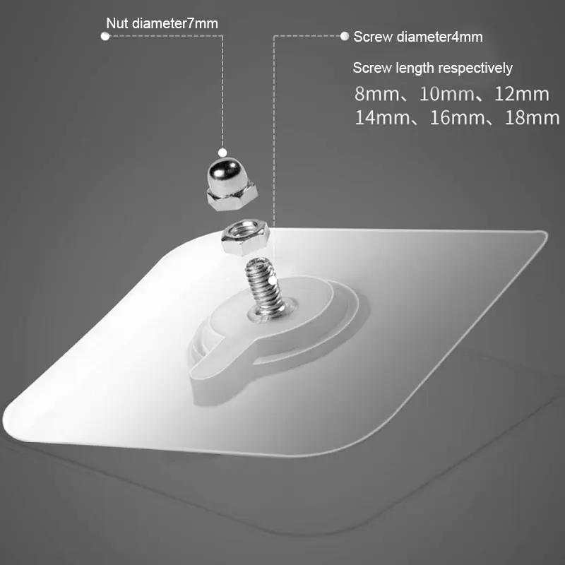 

10pcs/Set Self Adhesive Wall Nail Hanging Nails Wall Hook No Drilling Non-Trace Heavy-duty Wall Nail Drop Shipping