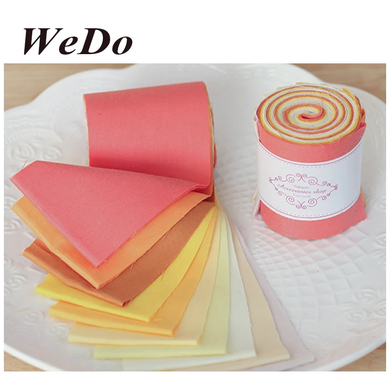 

WeDo 100% Cotton Fabric Jelly Roll Strips Quilting Patchwork DIY Dolls Sewing Craft 10Pcs/Lot