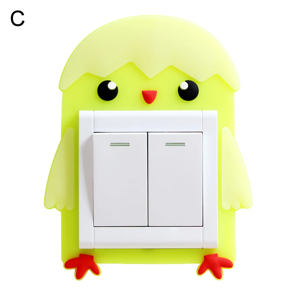 8 5x8 5 см Силиконовая светящаяся в темноте настенная наклейка защитная крышка