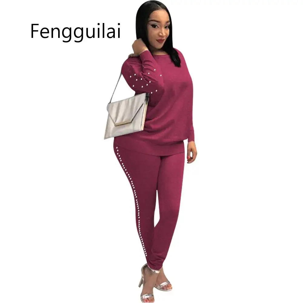 Женские костюмы FENGGUILAI синие и черные повседневные комплекты из 2 предметов топ с