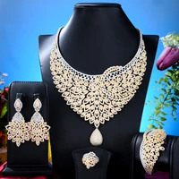 missvikki luxury bold big african gold jewelry sets nigerian wedding dubai bridal jewellery precious cubic zircon jewelry sets