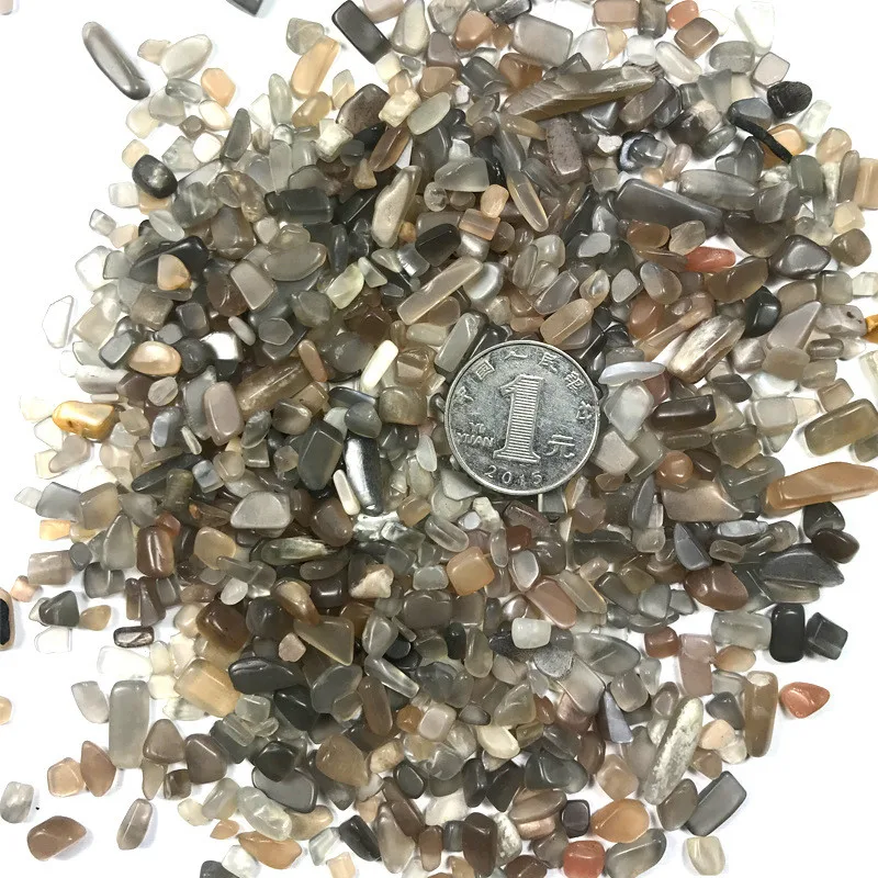 Прямая доставка 100g 3 Размеры натуральный черный Sunstone из лунного камня