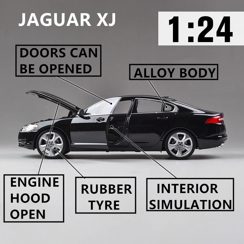 Welly 1:24 2010 Jaguar XJ брелок для автомобильных ключей имитационная модель автомобиля
