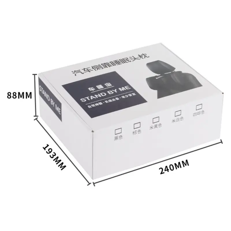 

Car Neck Cushion Seat Headrest Pillow Support Head Travel Sleeping Cushion L9BC