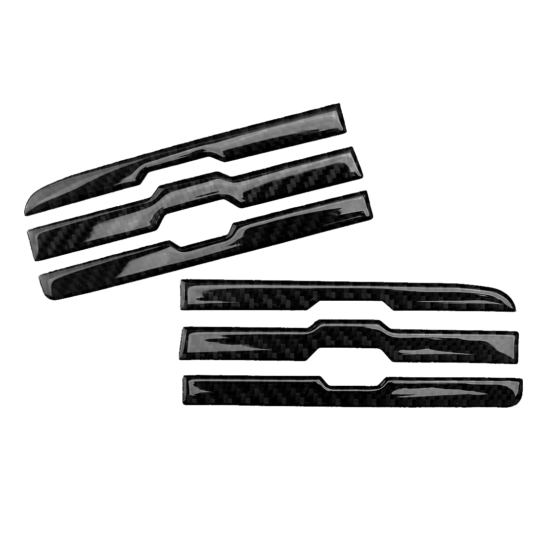 

6 шт. центральная консоль для приборной панели, вентиляционное отверстие, панель, обшивка, подходит для Chevrolet Camaro 2010-2012 2013 2014 2015, углеродное во...