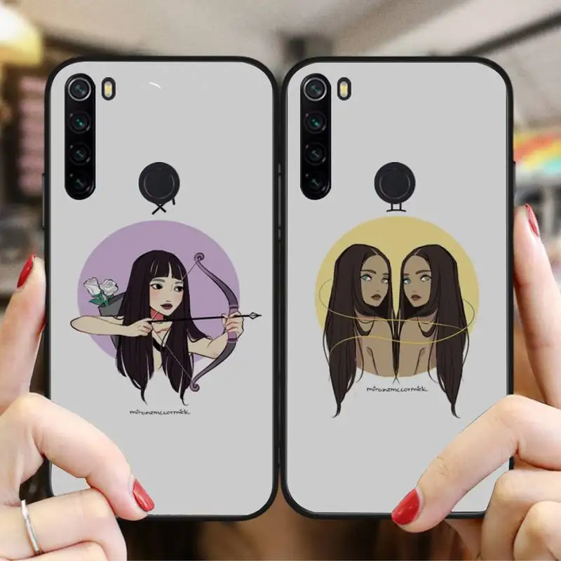 Чехол для телефона с 12 созвездиями зодиака Xiaomi Redmi Note8T 7 9 Pro 5A Redmi4X 6A 6 8 5Plus |