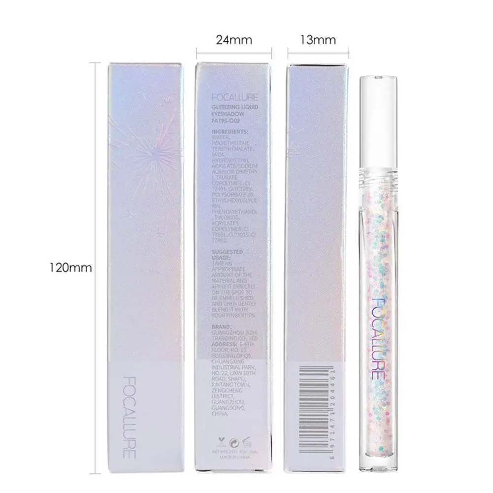 

1.5ML Thin Tube Glitter Starlight Liquid Eyeshadow Shimmer Diamond Waterproof Lying Silkworm Brightening Sequin Pearl High Gloss