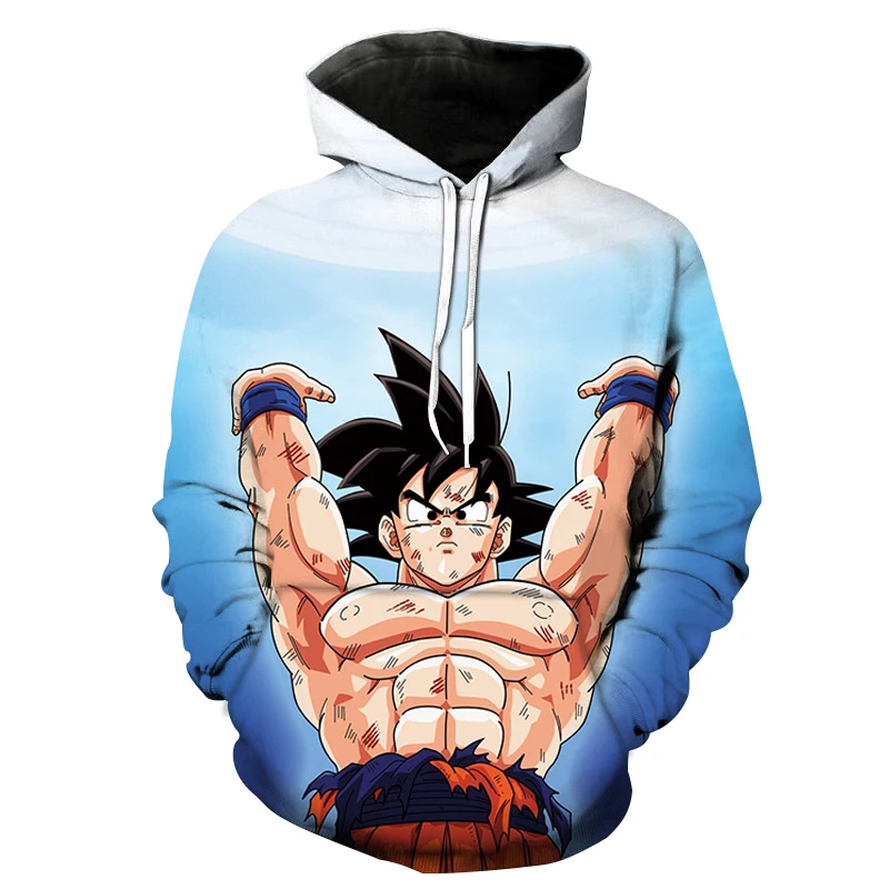 

Japanese Anime Goku 3D Print Hoodies Men 2021 Harajuku Hip Hop New Style Pullover Hoodie Spring Autumn Casual Loose Jumper Male
