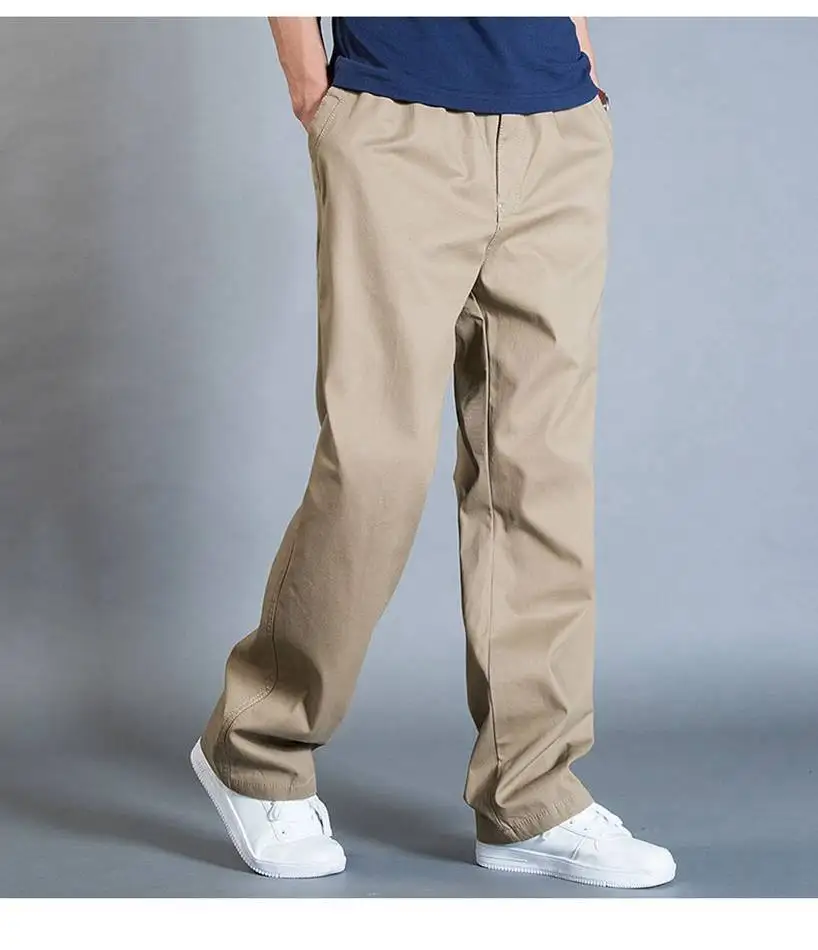 Мужские летние хлопковые брюки размеры 13XL 165 кг | Мужская одежда - Фото №1