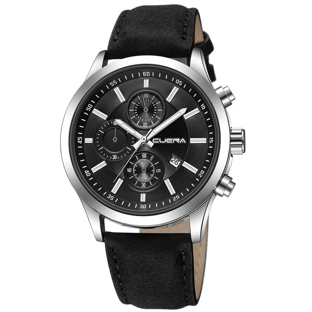 

CUENA 832 Men's Belt Waterproof Simple Watch Quartz Watch Non-Three Eyes Fashion Casual Sports Male Clock Trend Watches