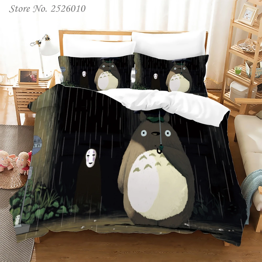 Комплект постельного белья с 3D рисунком из аниме Тоторо Королевский