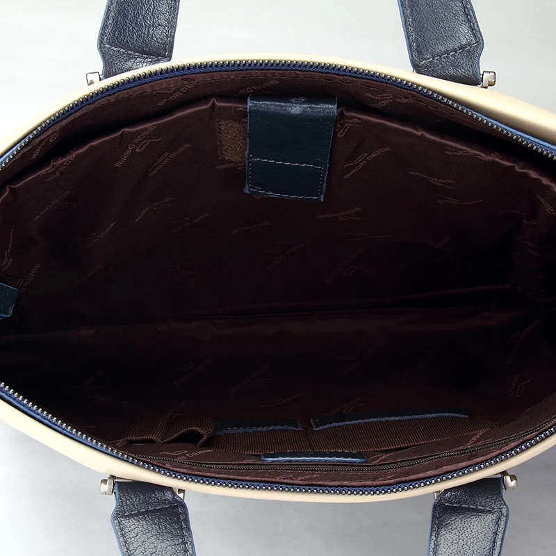 BISON DENIM fashion men bag luxury brand handbag shoulder bags genuine leather business men briefcase laptop bag