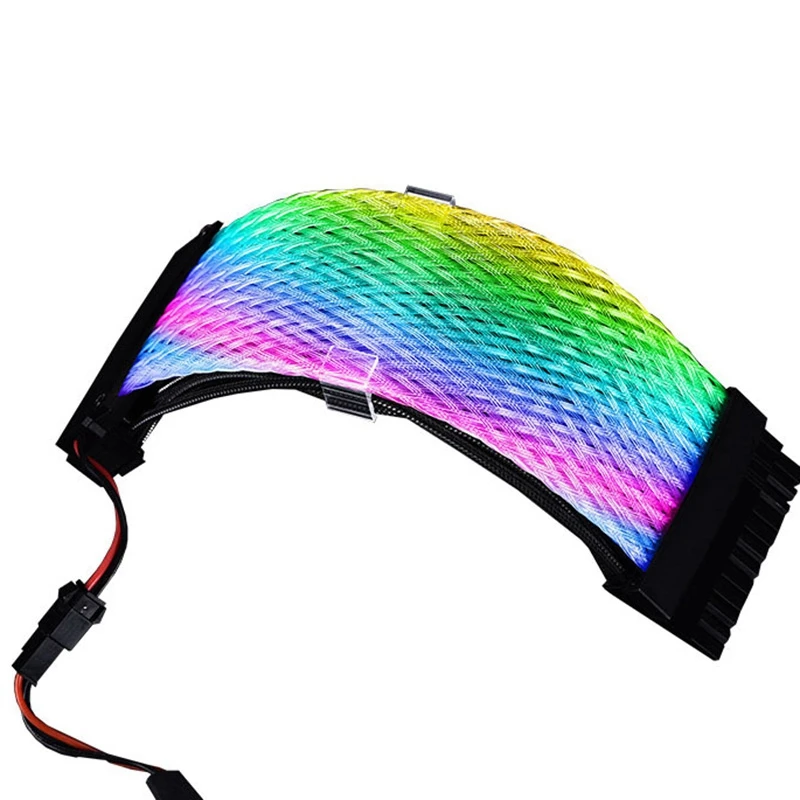RGB Rainbow Cable 24PIN Extension Cord Neon Line Out Of Sync For PC Case Decoration | Компьютеры и офис