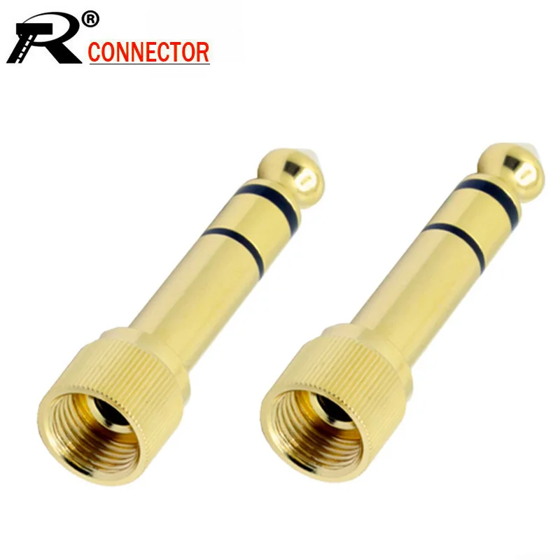 Стерео ШТЕПСЕЛЬНАЯ ВИЛКА 3 5 мм разъем переходник 6 35 10 шт./лот мм|track connector|stereo jack
