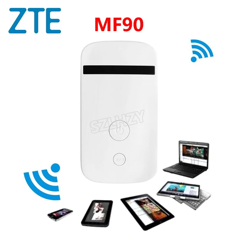 MF90 Разблокированный zte MF90 MF920V 4G Wi-Fi роутер 150mbs Mifi Мобильная точка доступа карман 4G модем Carfi 2000 мАч батарея с слотом для sim-карты - Цвет: MF90