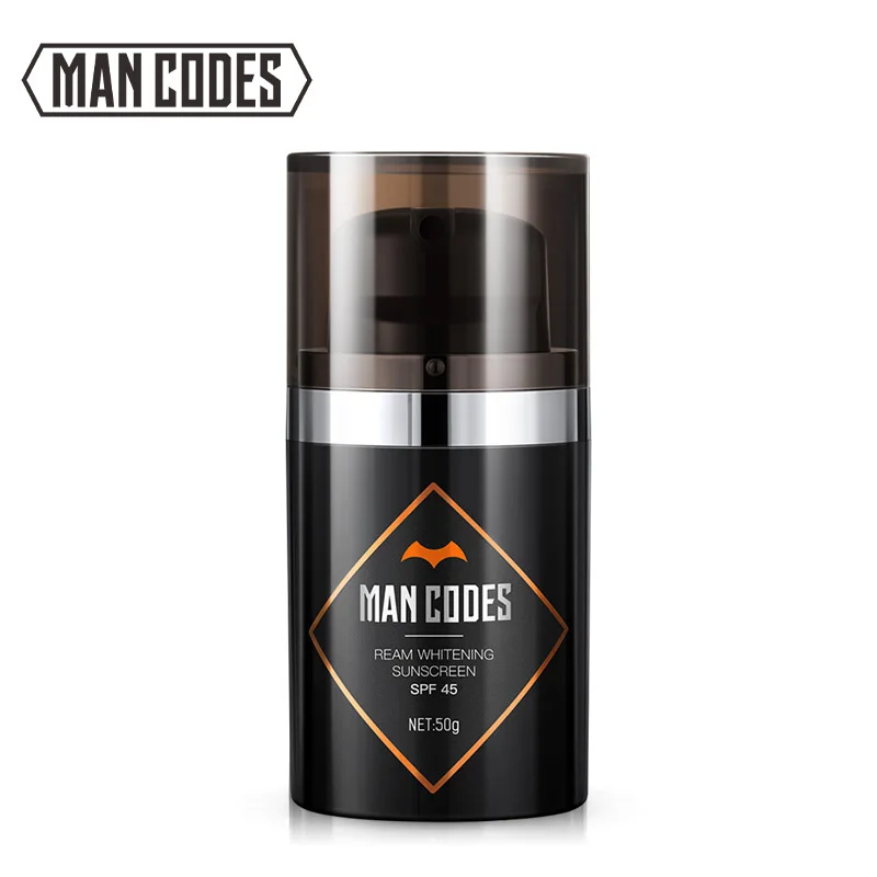 Мужской отбеливающий солнцезащитный крем MANCODES SPF 45 Восстанавливающий для лица