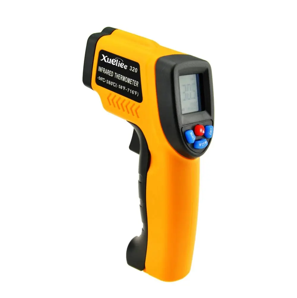 GM320 Handheld Digital LCD Temperature Sensor Laser IR Infrared Thermometer Point -50~380 Degree For Industial House Use |