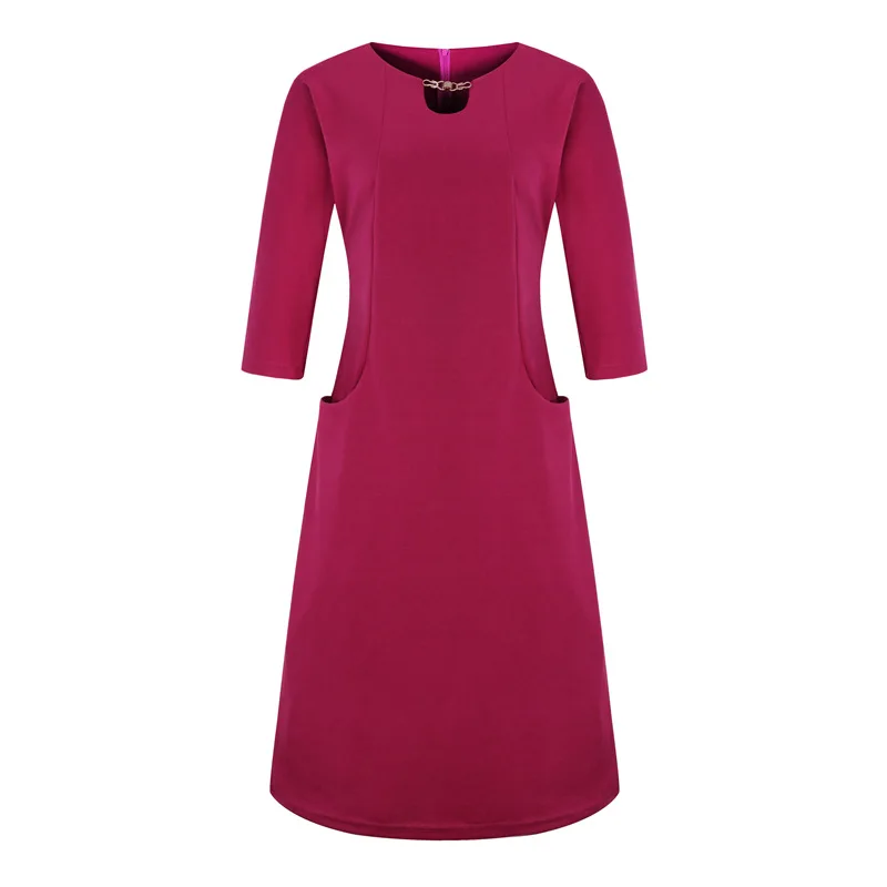 Платье женское винтажное большого размера для вечеринок офисное высокого