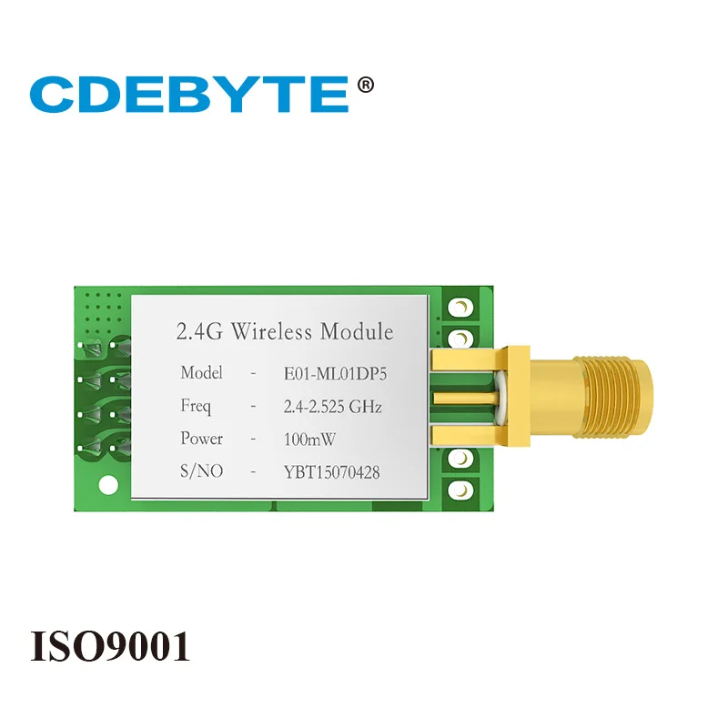 Ebyte E01 ML01DP5 2 4 ГГц nRF24L01P IoT радиочастотный модуль Nordic nRF24L01 PA LNA 20 дБм 100 мВт 4g