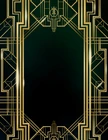 Винтажные фоны для фотосъемки 1920s черный золотой большой Гэтсби пользовательский фон для фотостудии Виниловый фон для фотосъемки