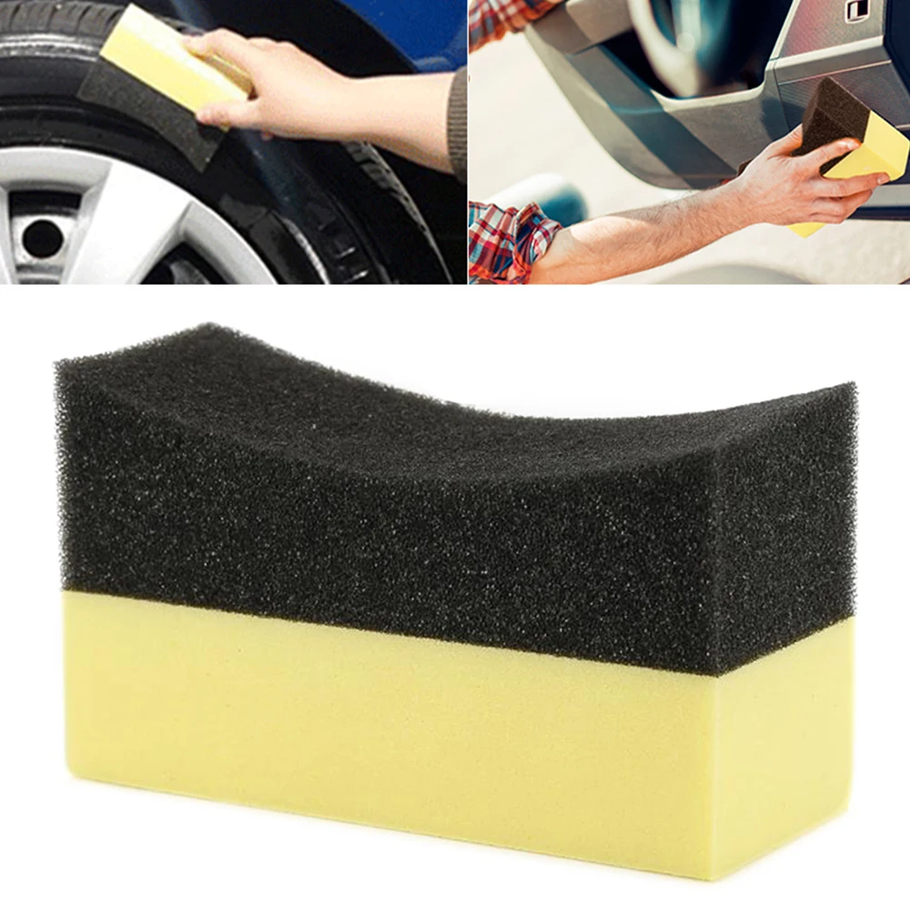 

1pcs Car Wheels Brush Multifunctional Tire Hub Waxing Sponge Cleaner Interior Cleaning Tools Polishing Brush Auto Maintenance