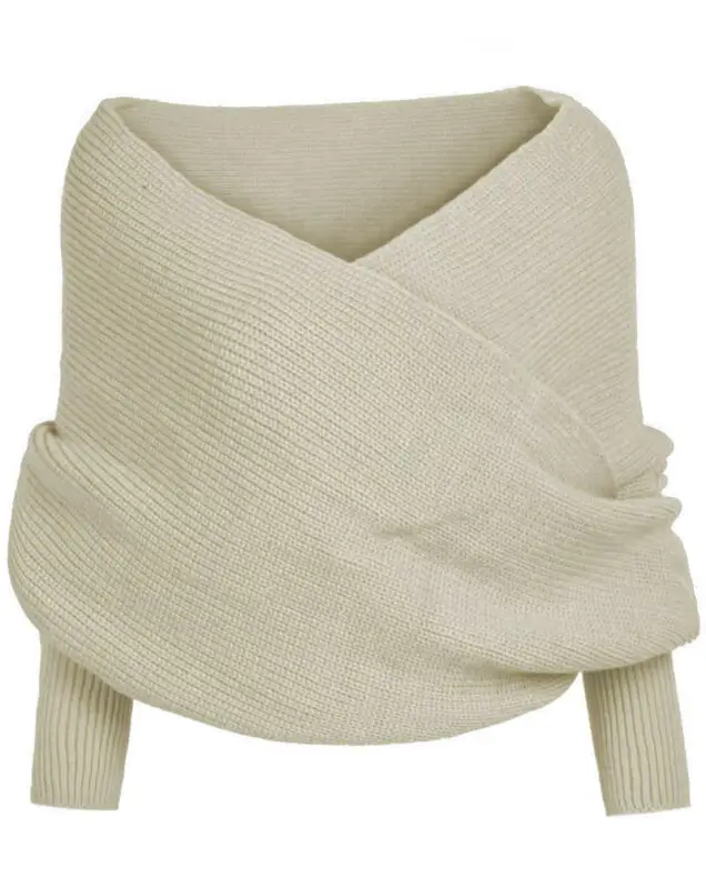 Женский трикотажный кардиган с V-образным вырезом и длинным рукавом |