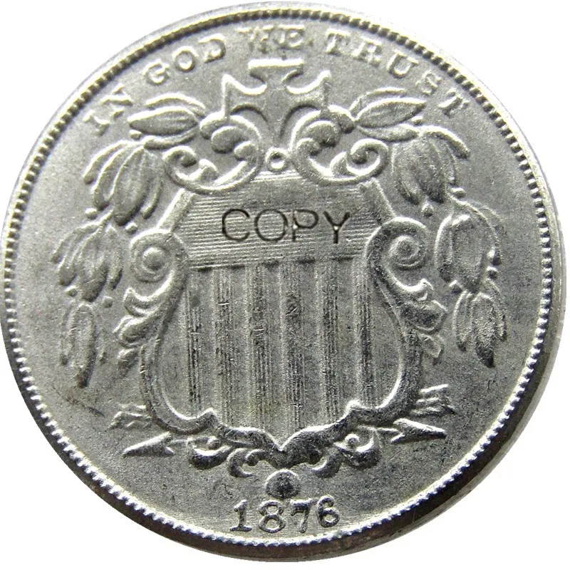US 1876 Shield Nickel Five Cents Copy Decorative Coin | Дом и сад
