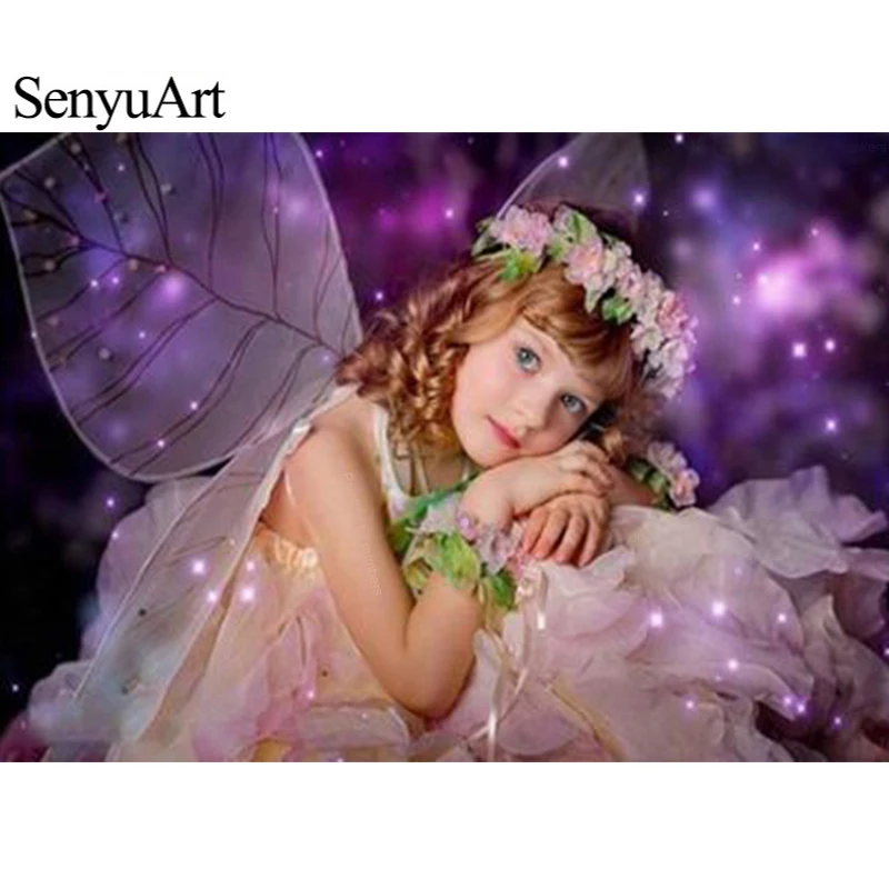 

SenyuArt Diamond Painting Girls Paint By Numbers Full Square Rhinestone Embroidery Craft Decor Cross-stitch Kits Diamond Mosaic