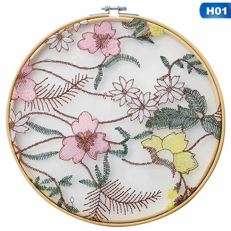 

Nordic Hand-embroidered Stretch Embroidery Garden Forest Ornaments Wedding Layout Decoration Display Rack Home Wall Hangings