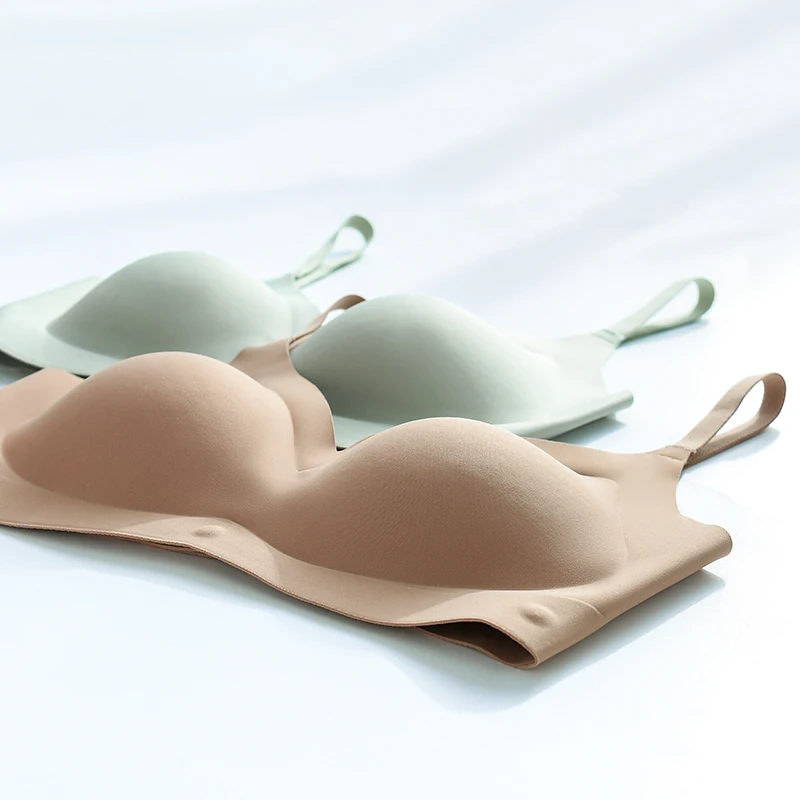 Volcanic Energy Stone Healthy Underwear Gathered No Steel Ring No Trace Side Ratio Breathable Holes Adjustable Straps Women Bra