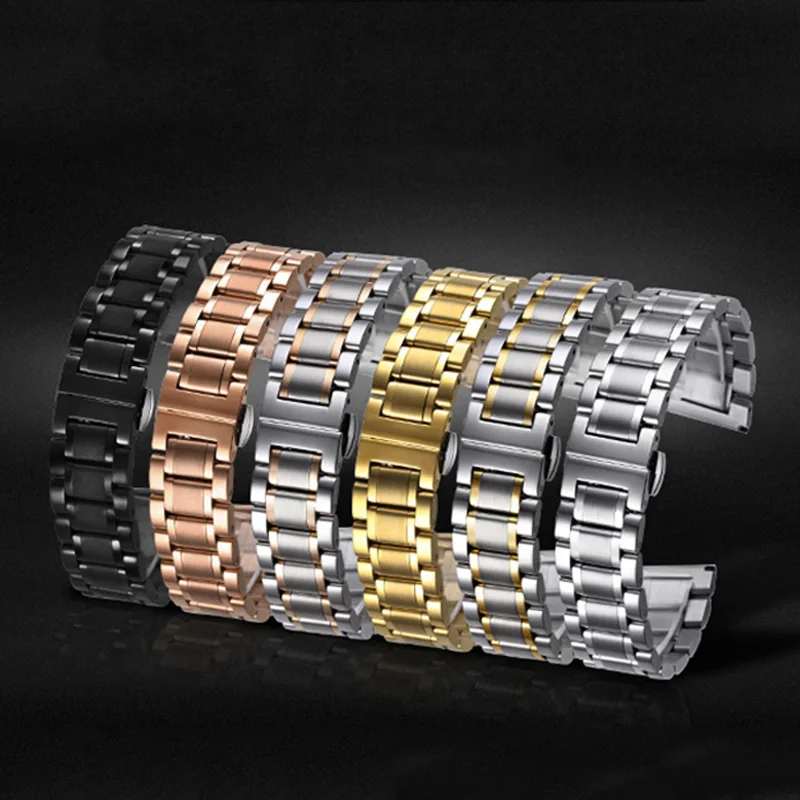 Ремешок сменный металлический для наручных часов браслет из нержавеющей стали