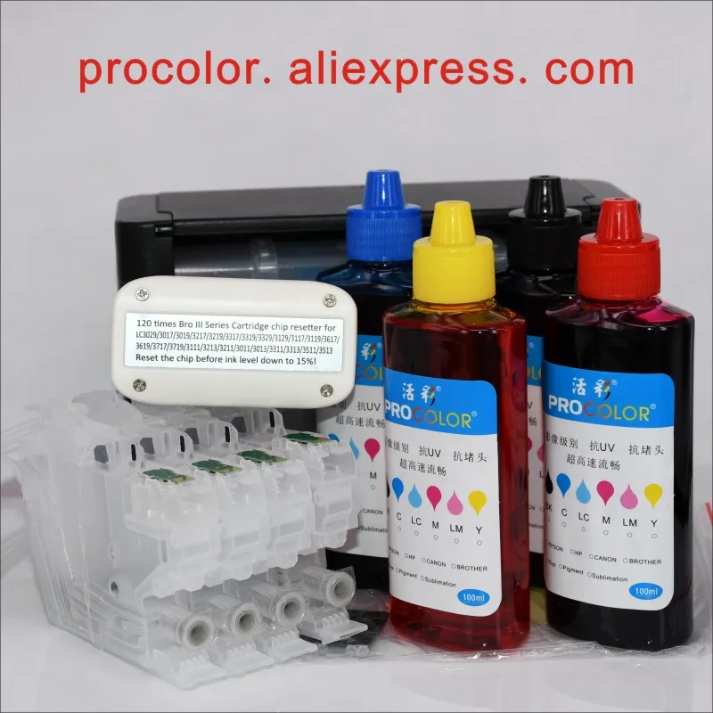LC3017 LC3019 LC 3017 3019 CISS для BROTHER MFC J5330DW J6530DW J5330 J6930DW принтер с чипом|Чернильные