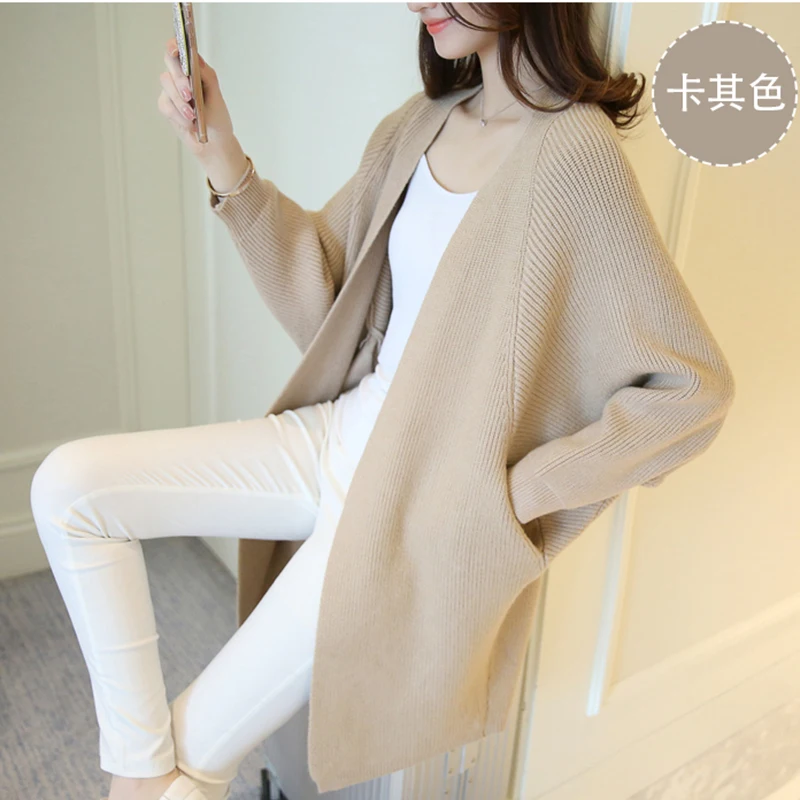 Women Long Sweater Cardigans 3XL Winter Stitch Poncho Knitting Sweater Female Over sized Shawl Cape Jacket Coat Trench Parka