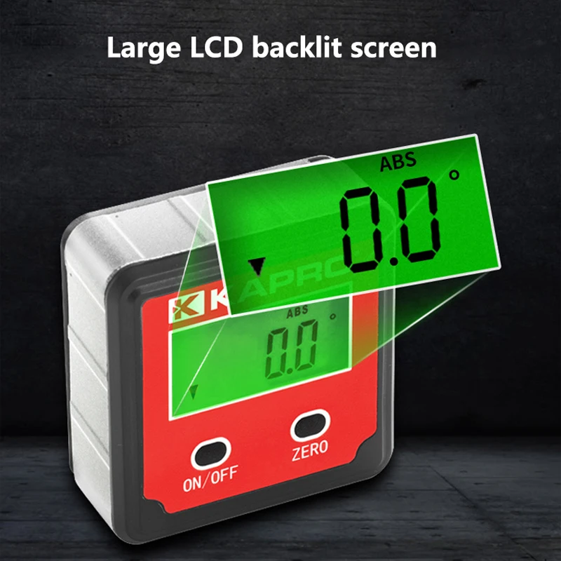 Kapro Mini Digital High Precision Goniometer Electronic Level Box Magnetic Protractor Inclinometer IP54 Angle Finder Meter Gauge |