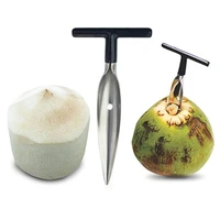 1 pcs 16 5 x 8 x 1 5 cm stainless steel coconut opener for fresh green coconut water open tools