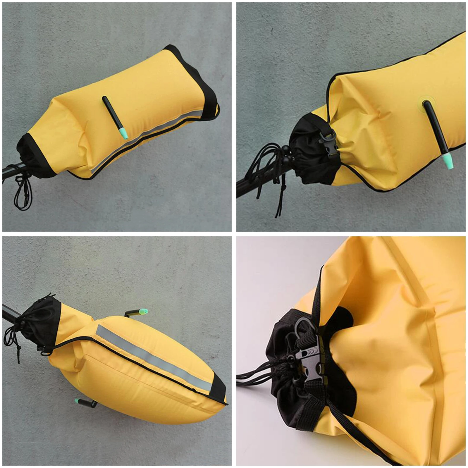 Inflatable Boat Paddle Float Two Chamber With Quick Release Buckle